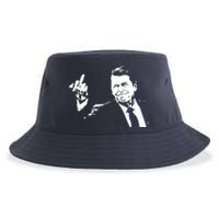 Ronald Reagan Flipping Sustainable Bucket Hat