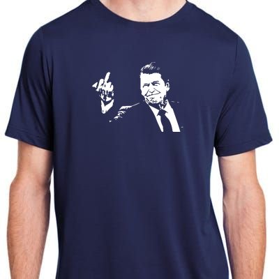 Ronald Reagan Flipping Adult ChromaSoft Performance T-Shirt