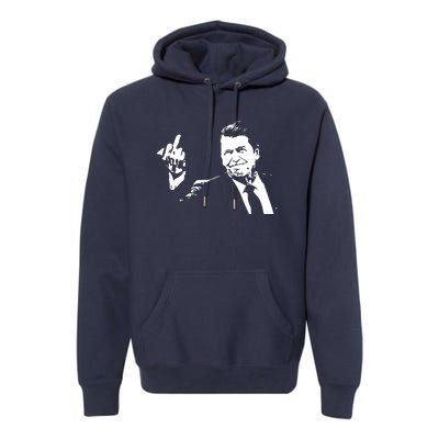 Ronald Reagan Flipping Premium Hoodie