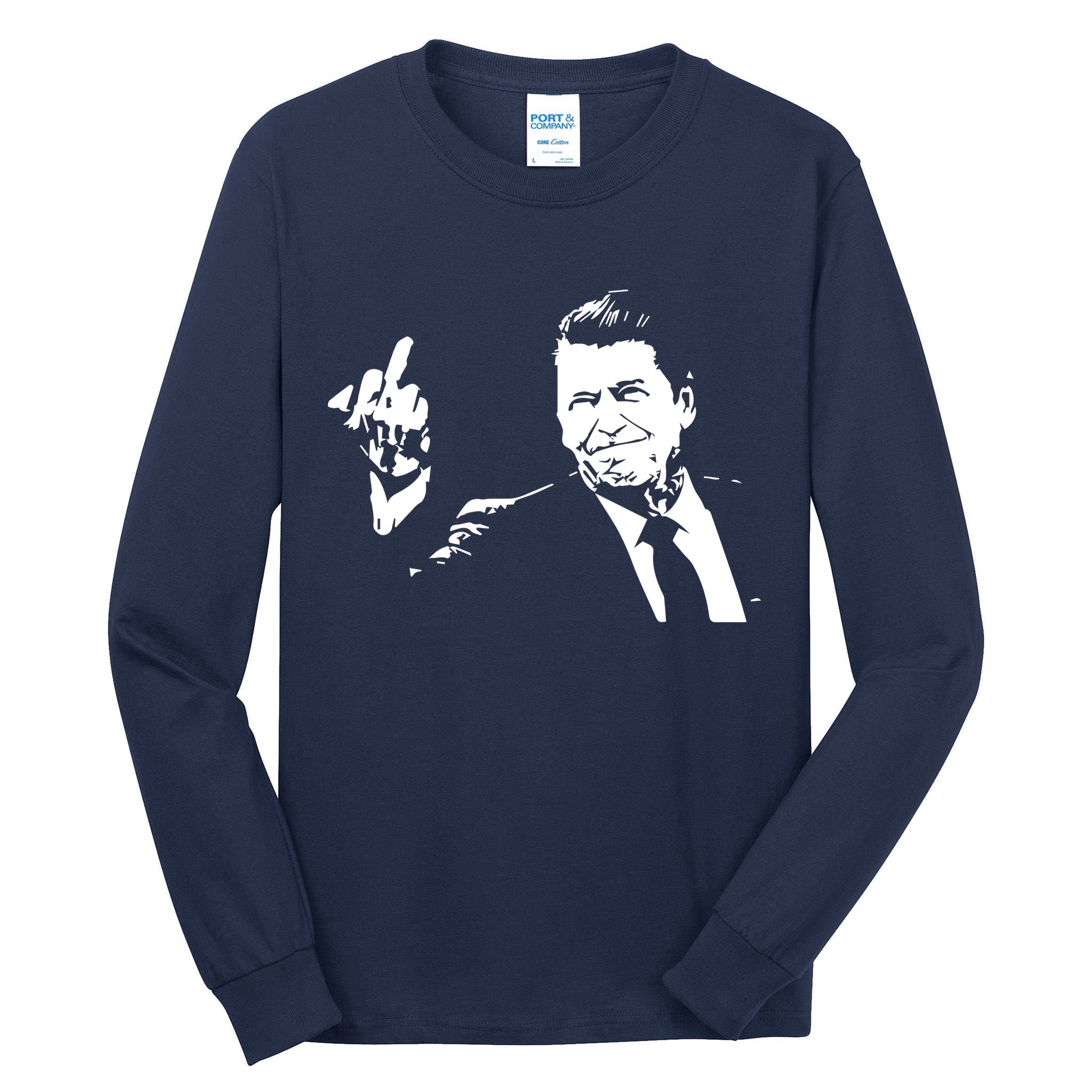 Ronald Reagan Flipping Tall Long Sleeve T-Shirt
