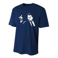 Ronald Reagan Flipping Performance Sprint T-Shirt