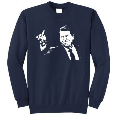 Ronald Reagan Flipping Tall Sweatshirt