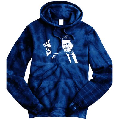 Ronald Reagan Flipping Tie Dye Hoodie