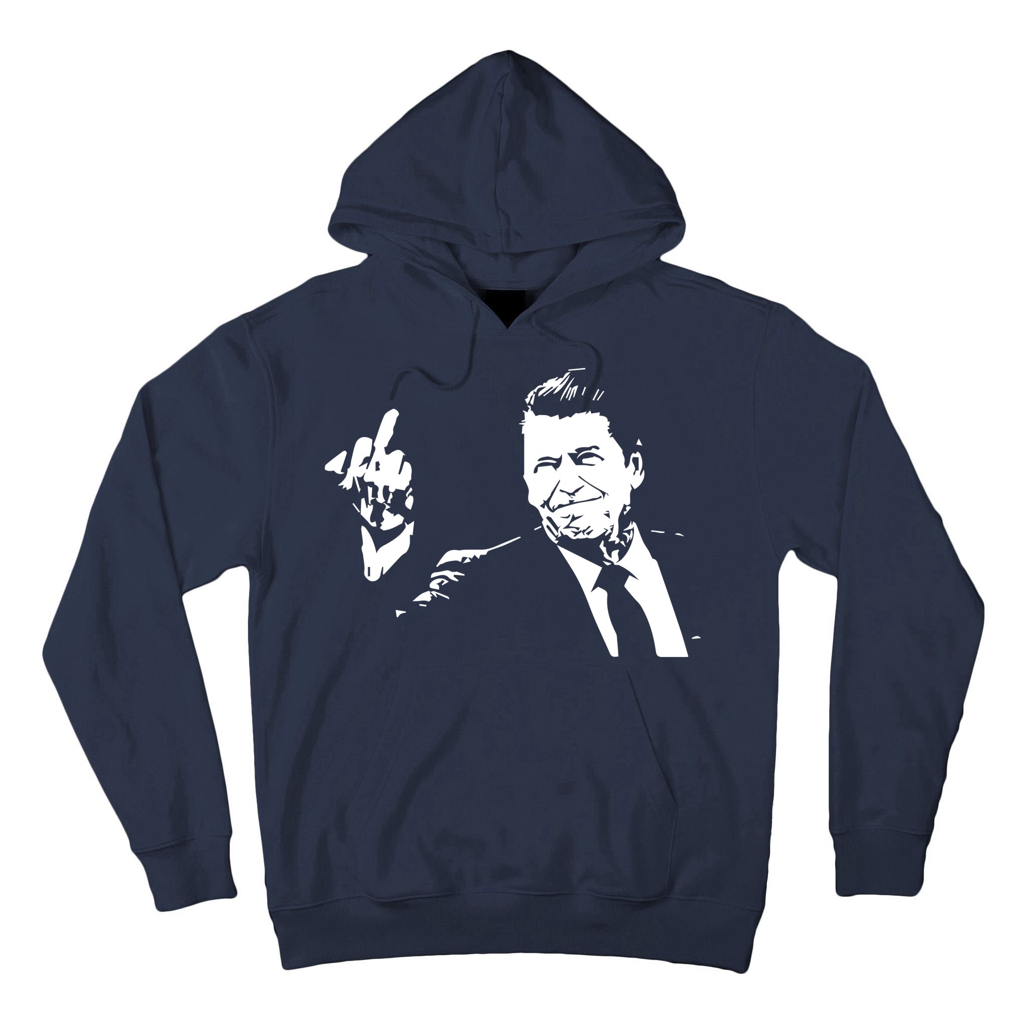 Ronald Reagan Flipping Tall Hoodie