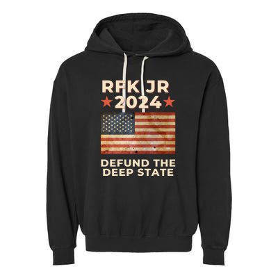 RFK Robert F Kennedy Jr For President 2024 Garment-Dyed Fleece Hoodie