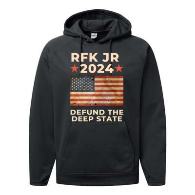 RFK Robert F Kennedy Jr For President 2024 Performance Fleece Hoodie