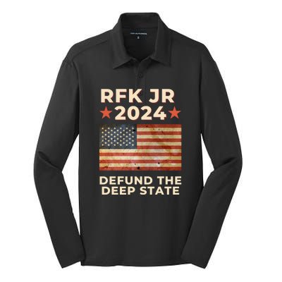 RFK Robert F Kennedy Jr For President 2024 Silk Touch Performance Long Sleeve Polo