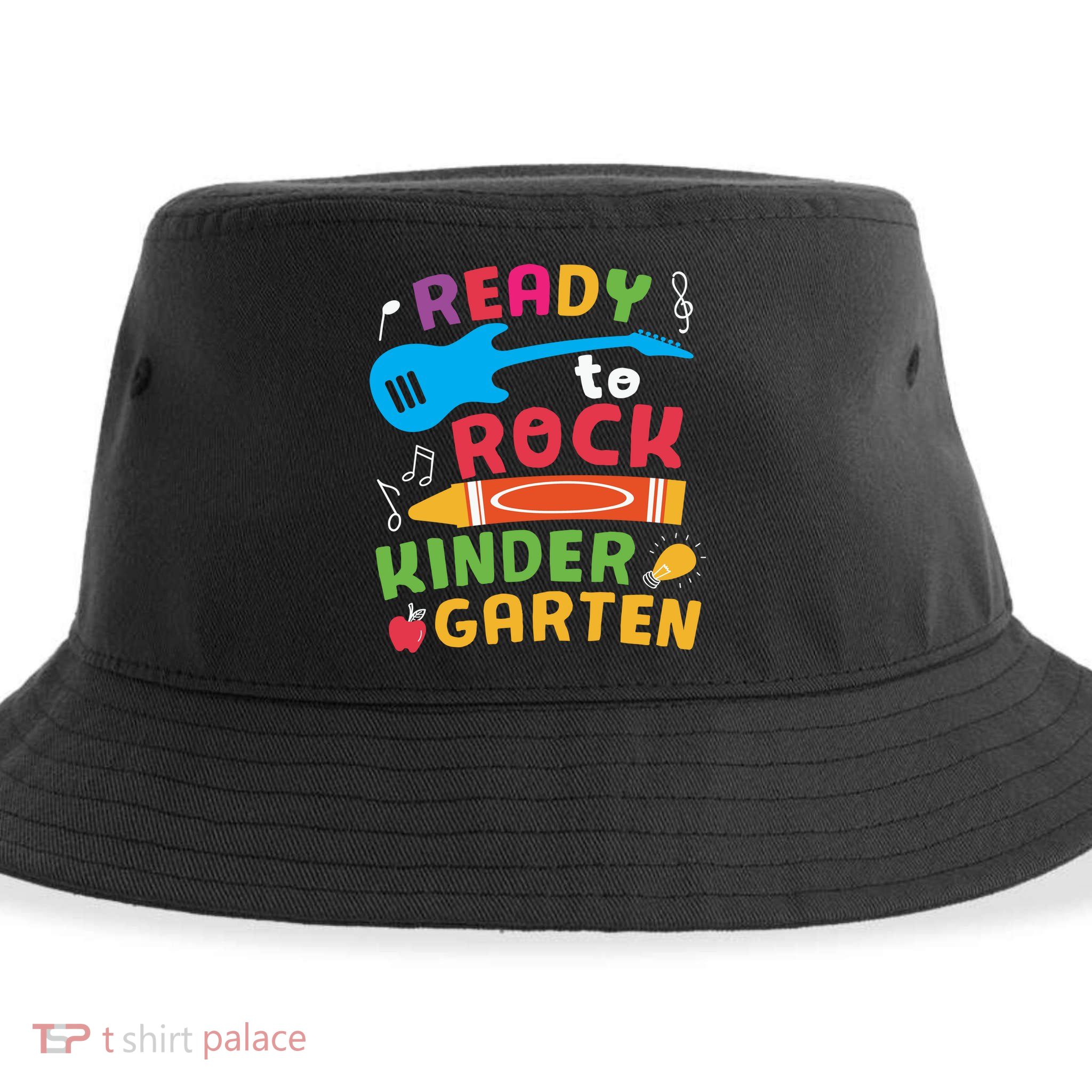 Ready Rock Funny First Day Of Kindergarten Sustainable Bucket Hat