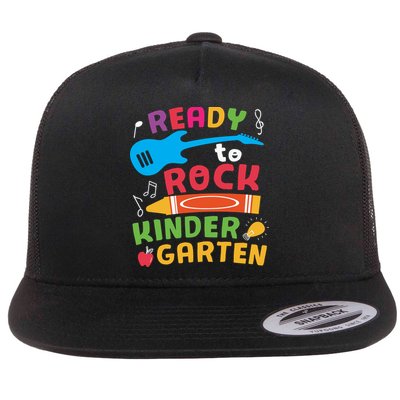 Ready Rock Funny First Day Of Kindergarten Flatbill Hat