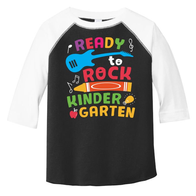 Ready Rock Funny First Day Of Kindergarten Toddler Fine Jersey T-Shirt