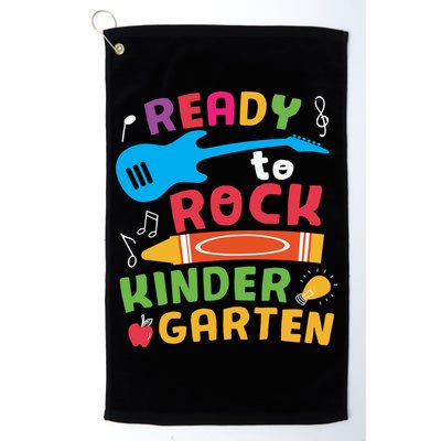 Ready Rock Funny First Day Of Kindergarten Golf Towel
