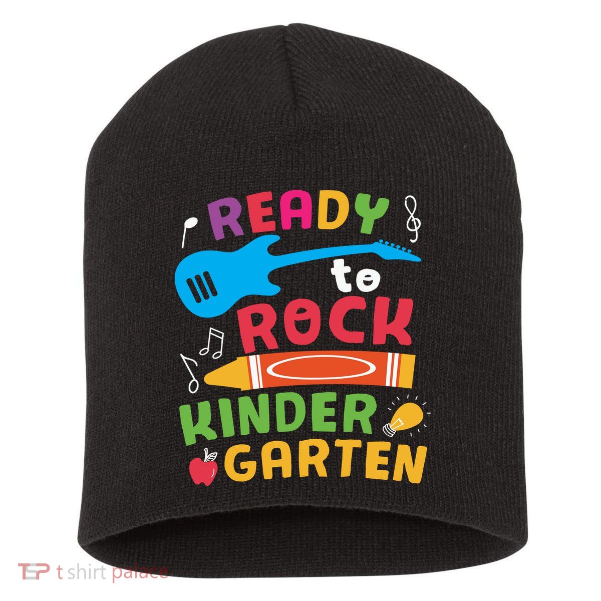 Ready Rock Funny First Day Of Kindergarten Short Acrylic Beanie