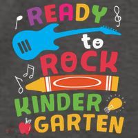 Ready Rock Funny First Day Of Kindergarten Vector Backpack