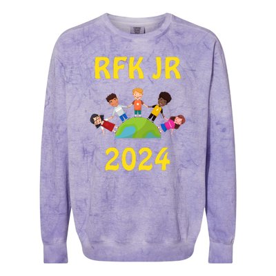 RFK Robert F Kennedy Jr For President 2024 Colorblast Crewneck Sweatshirt