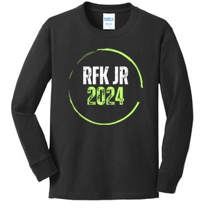 RFK Robert F Kennedy Jr For President 2024 Kids Long Sleeve Shirt