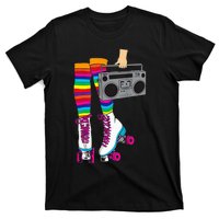 Retro Rollerskates Funny 80S Roller Disco Skating Girl Gift T-Shirt