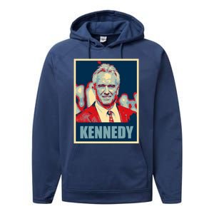 RFK Robert F Kennedy Jr For President 2024 Performance Fleece Hoodie