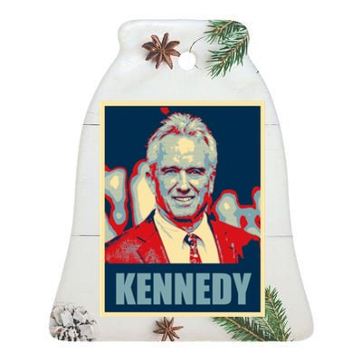 RFK Robert F Kennedy Jr For President 2024 Ceramic Bell Ornament