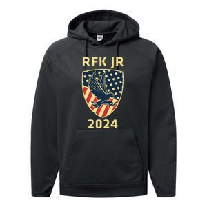 RFK Robert F Kennedy Jr For President 2024 Performance Fleece Hoodie