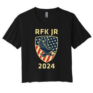 RFK Robert F Kennedy Jr For President 2024 Women's Crop Top Tee