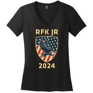 RFK Robert F Kennedy Jr For President 2024 Women's V-Neck T-Shirt