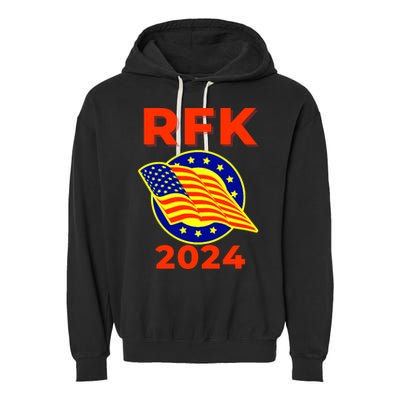 RFK Robert F Kennedy Jr For President 2024 Garment-Dyed Fleece Hoodie
