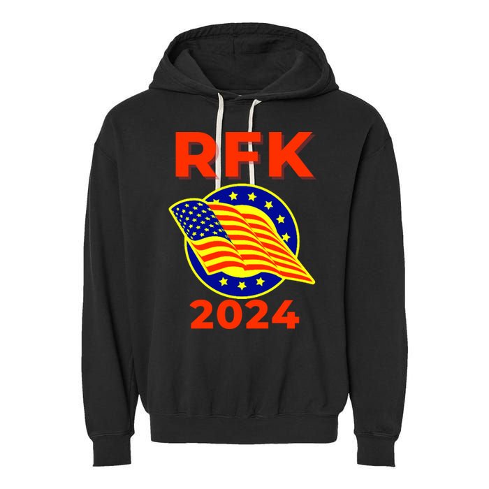 RFK Robert F Kennedy Jr For President 2024 Garment-Dyed Fleece Hoodie