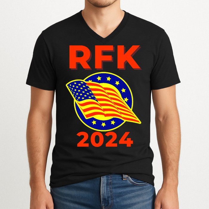 RFK Robert F Kennedy Jr For President 2024 V-Neck T-Shirt