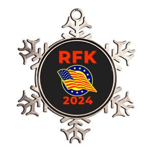 RFK Robert F Kennedy Jr For President 2024 Metallic Star Ornament