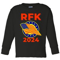RFK Robert F Kennedy Jr For President 2024 Toddler Long Sleeve Shirt