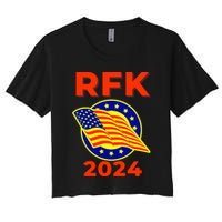 RFK Robert F Kennedy Jr For President 2024 Women's Crop Top Tee