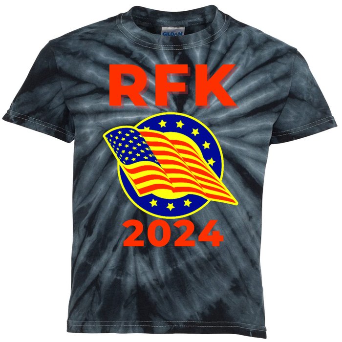 RFK Robert F Kennedy Jr For President 2024 Kids Tie-Dye T-Shirt