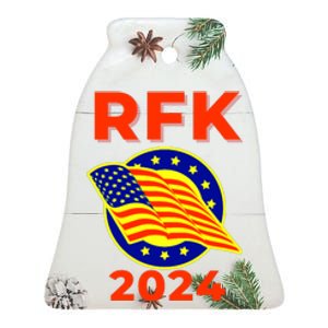 RFK Robert F Kennedy Jr For President 2024 Ceramic Bell Ornament