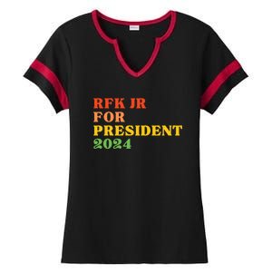 RFK Robert F Kennedy Jr For President 2024 Ladies Halftime Notch Neck Tee