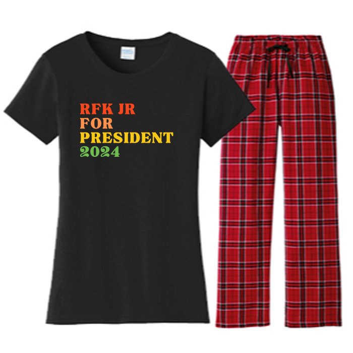 RFK Robert F Kennedy Jr For President 2024 Women's Flannel Pajama Set