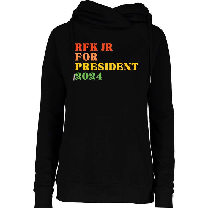 RFK Robert F Kennedy Jr For President 2024 Womens Funnel Neck Pullover Hood