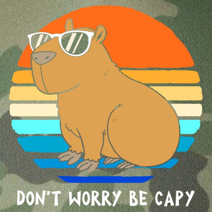 Retro Rodent Funny Capybara Dont Be Worry Be Capy Legacy Tie Dye Trucker Hat