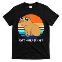 Retro Rodent Funny Capybara Dont Be Worry Be Capy T-Shirt
