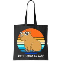 Retro Rodent Funny Capybara Dont Be Worry Be Capy Bag