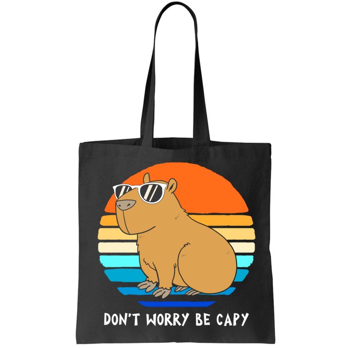 Retro Rodent Funny Capybara Dont Be Worry Be Capy Bag