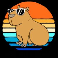 Retro Rodent Funny Capybara Dont Be Worry Be Capy 16oz Travel Tumbler