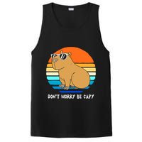 Retro Rodent Funny Capybara Dont Be Worry Be Capy PosiCharge Competitor Tank