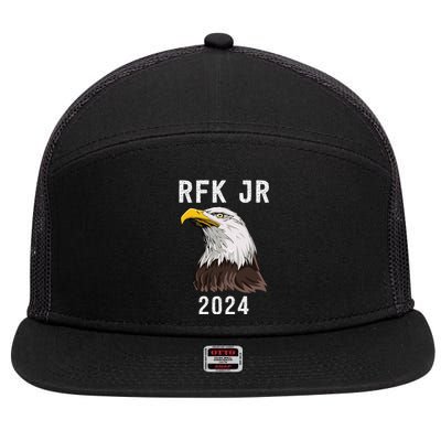 RFK Robert F Kennedy Jr For President 2024 7 Panel Mesh Trucker Snapback Hat