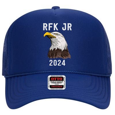 RFK Robert F Kennedy Jr For President 2024 High Crown Mesh Back Trucker Hat