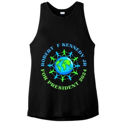 RFK Robert F Kennedy Jr For President 2024 Ladies PosiCharge Tri-Blend Wicking Tank