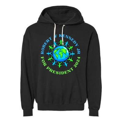 RFK Robert F Kennedy Jr For President 2024 Garment-Dyed Fleece Hoodie