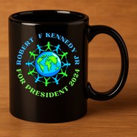 RFK Robert F Kennedy Jr For President 2024 11oz C Handle Ceramic Mug