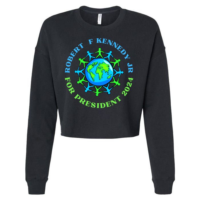 RFK Robert F Kennedy Jr For President 2024 Cropped Pullover Crew