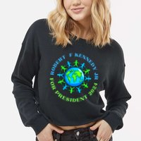 RFK Robert F Kennedy Jr For President 2024 Cropped Pullover Crew