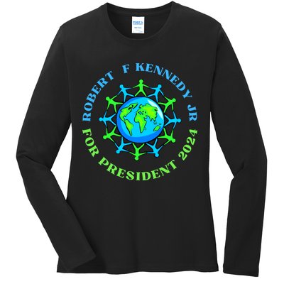 RFK Robert F Kennedy Jr For President 2024 Ladies Long Sleeve Shirt